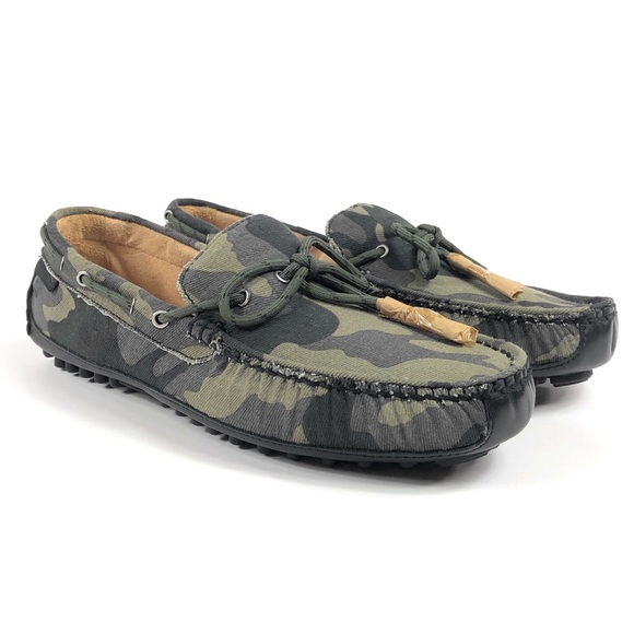 Cole Haan Grant Canoe Moc Forest Green Shoes C1245 - Picture 2 of 8